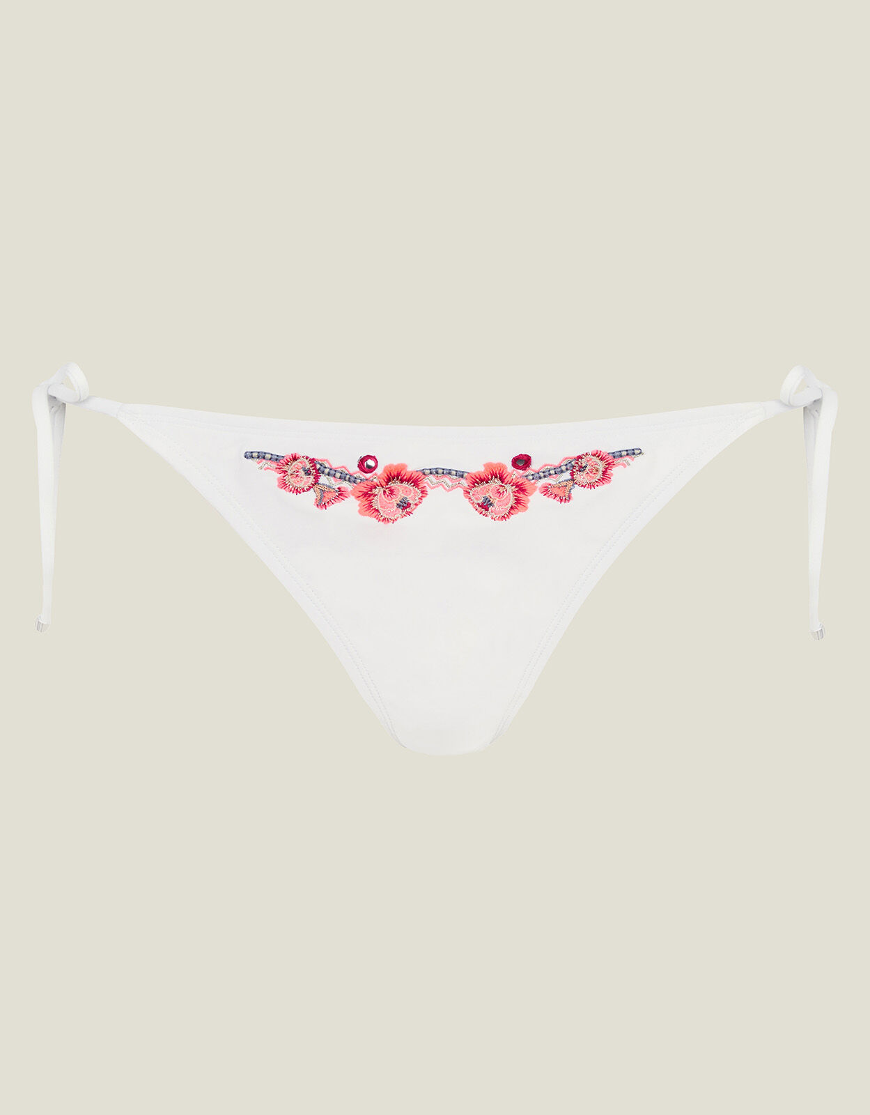 White floral bikini bottoms sale