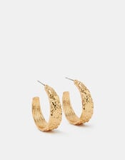 Molten Hoop Earrings, , large