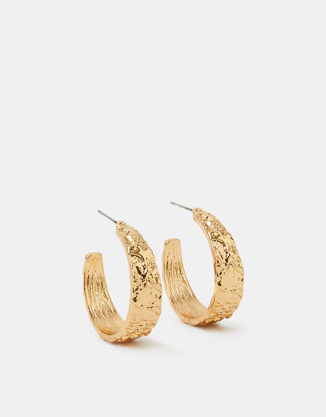 Molten Hoop Earrings, , large