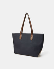 Two Tone Zip Tote Bag, , large