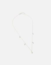 Sterling Silver Moonstone Droplet Pendant Necklace, , large