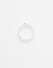 Sterling Silver Elephant Band Ring, Silver (ST SILVER), large