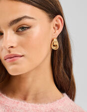 Triple Link Knot Drop Earrings, , large