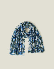 Blurred Meadow Print Scarf, , large