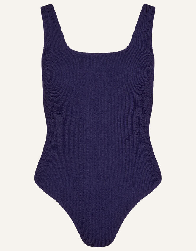 Scoop Neck Crinkle Swimsuit, , large