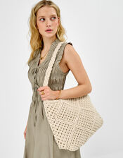 Macrame Shoulder Bag, , large