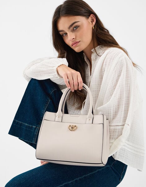 Double Heart Crossbody Handbag, , large