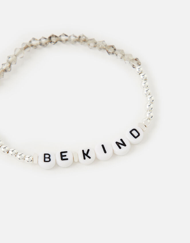 Be Kind Stretch Bracelet , Silver (SILVER), large