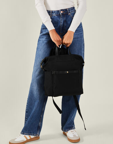 Nylon Canvas Backpack, , large