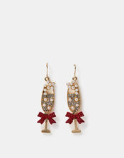 Christmas Prosecco Drop Earrings, , large