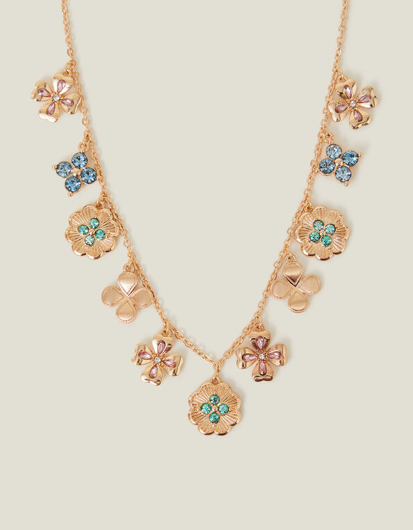 Clover Charm Necklace Gold, , large