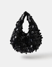 Sequin Fringe Handbag, , large