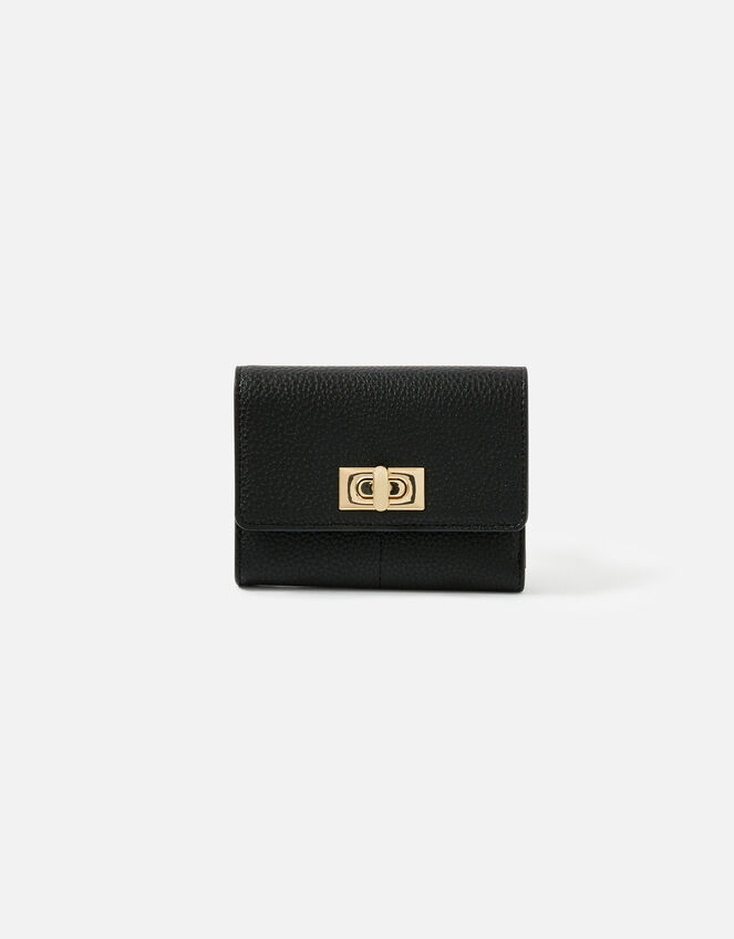 Sandra Tri-fold Purse, Black (BLACK), large