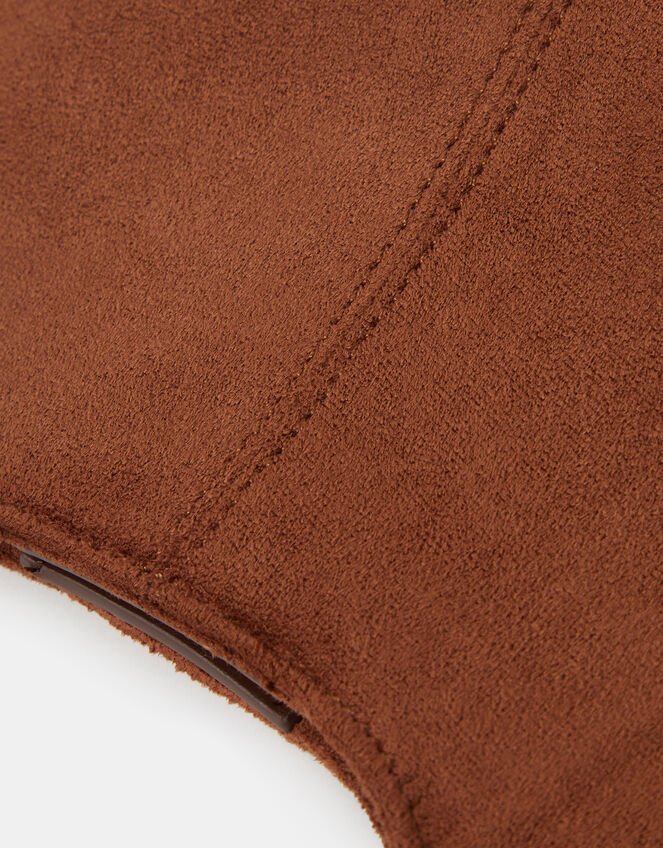 Faux Suede Shoulder Bag, , large