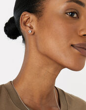 Sterling Silver Star Studs , , large