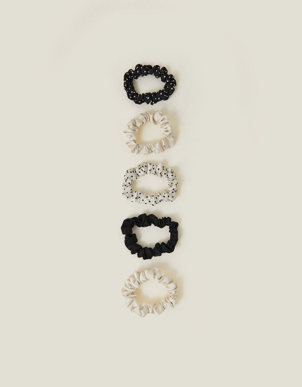 5-Pack Skinny Mix Hair Scrunchies, , large