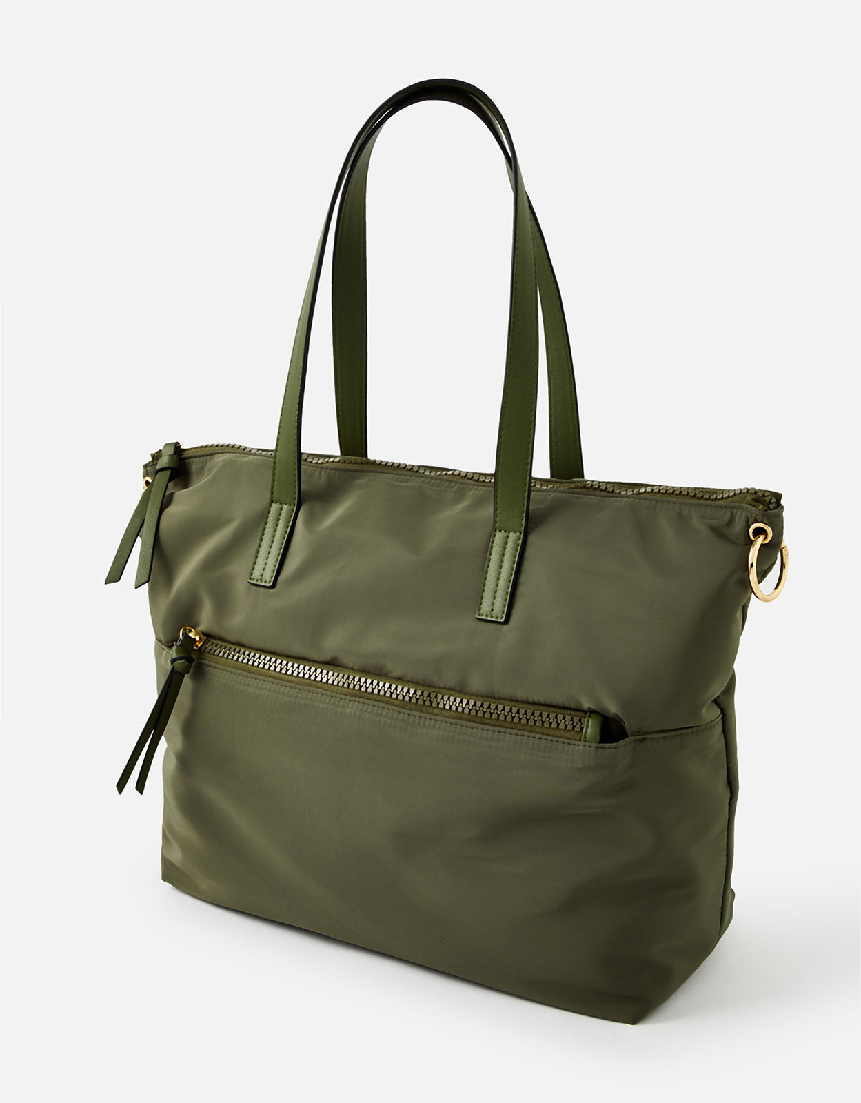 Green nylon bag store