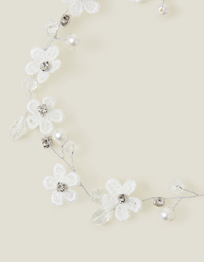 Girls Flower Crown Headband, , large