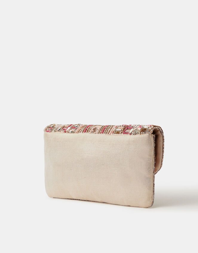 Bead Embellished Clutch Bag, , large