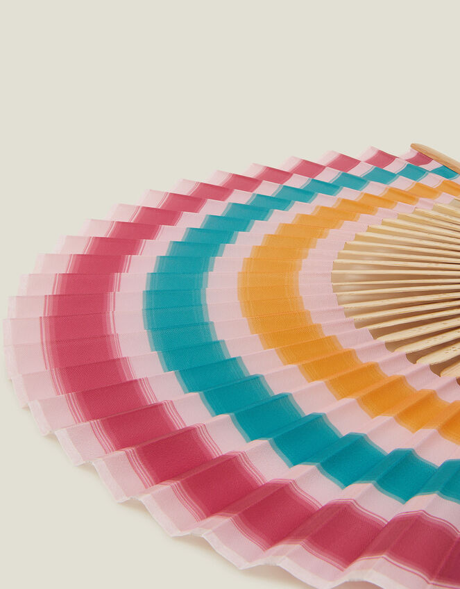 Stripe Foldable Fan, , large