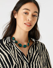 Reconnected Statement Stone Collar Necklace, , large