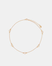 Girls Gemstone Heart Necklace, , large