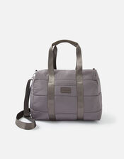 Becki Gym Bag with Recycled Polyester, Grey (GREY), large