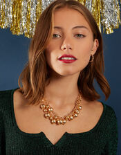 Ball Detail Layered Necklace, , large