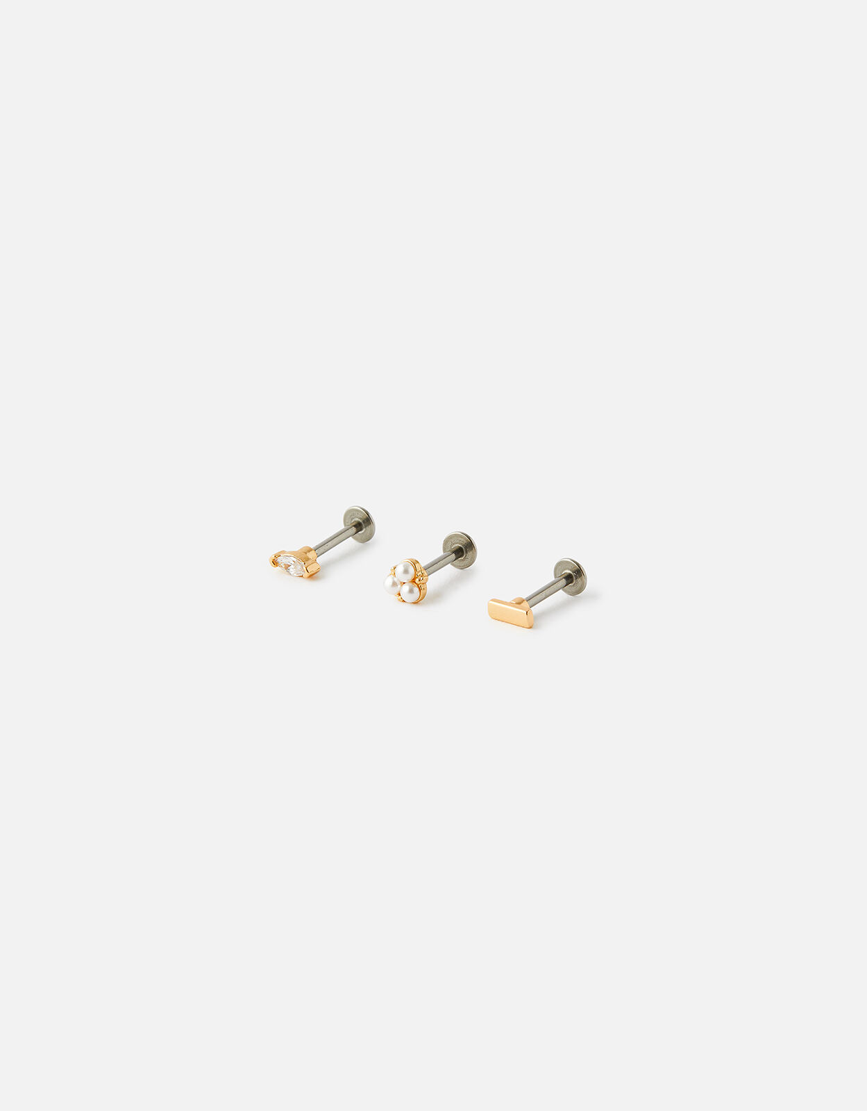 Flat back discount pearl earrings