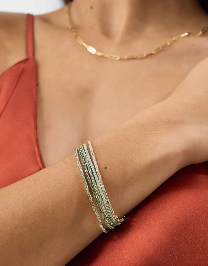 5-Pack Sparkle Stretch Bracelets, , large