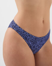 Floral Bikini Bottom, Blue (BLUE), large