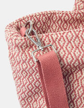 Woven Aztec Shopper Bag, , large