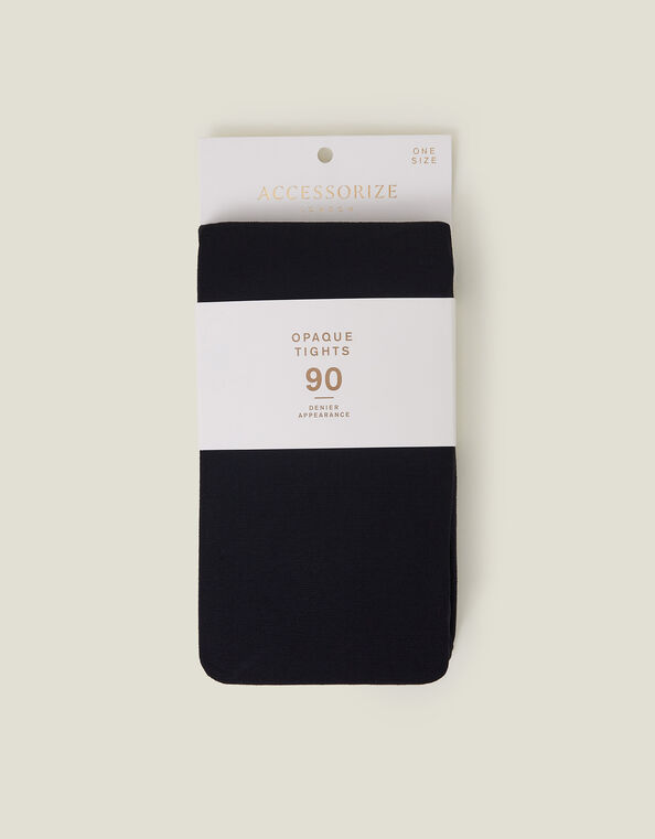 90 Denier Opaque Tights, , large