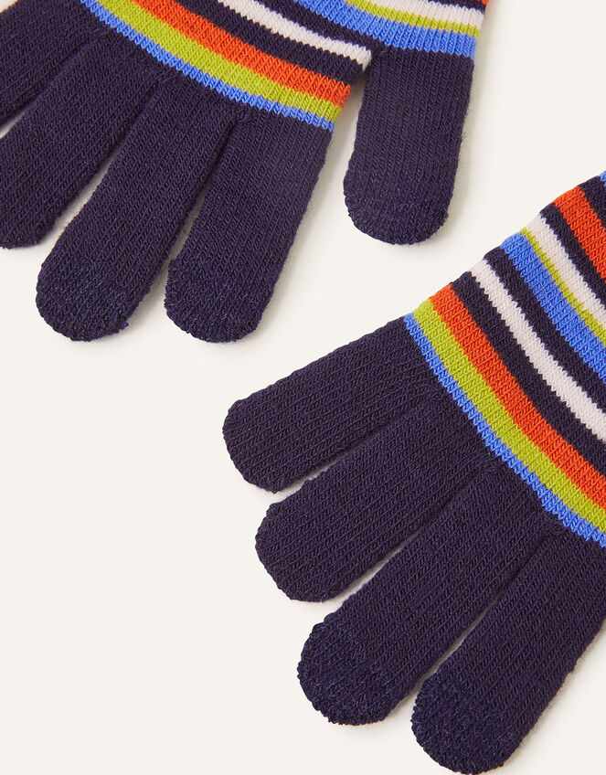 Stripe Superstretch Touchscreen Gloves, , large