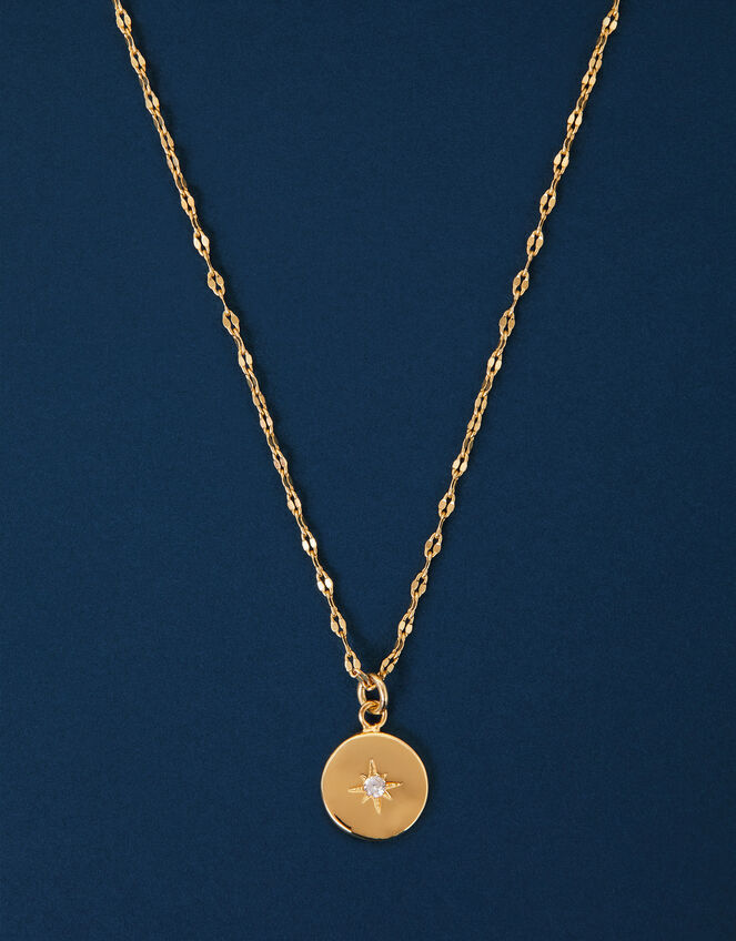 14ct Gold-Plated Star Pendant Necklace, , large