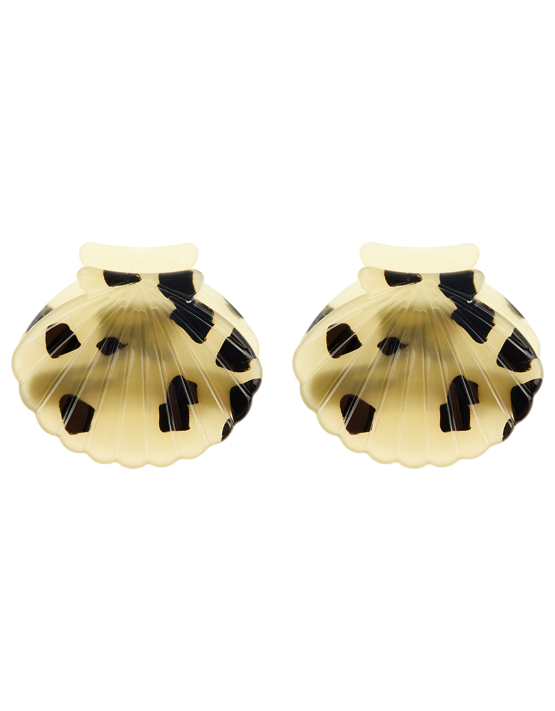 Tortoiseshell Seashell Bulldog Clip Set, , large