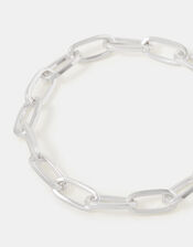 Link Chain Bracelet, Silver (SILVER), large