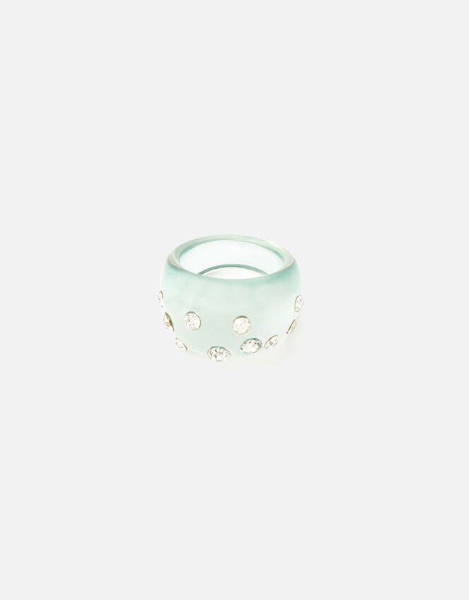 Crystal Jelly Ring, Green (GREEN), large