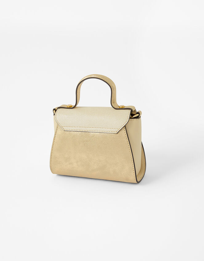 Ellie Top Handle Bag, Gold (GOLD), large