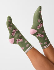 Cowboy Print Socks, , large