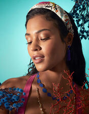 Beaded Tropical Headband , , large