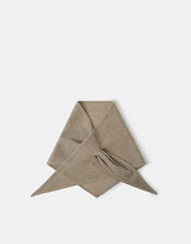 Large Knitted Triangle Scarf, , large