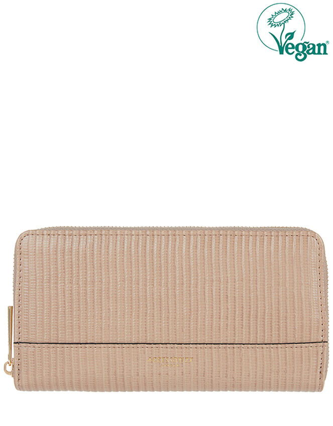 Large Reptile Wallet, Nude (NUDE), large