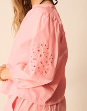 Floral Puff Sleeve Blouse, Pink (PINK), large