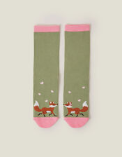 Foxes In Love Socks, , large