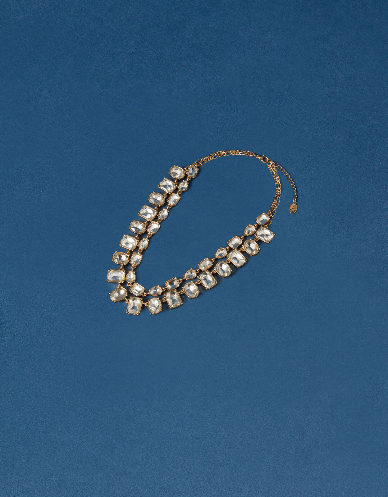 Layered Crystal Statement Necklace