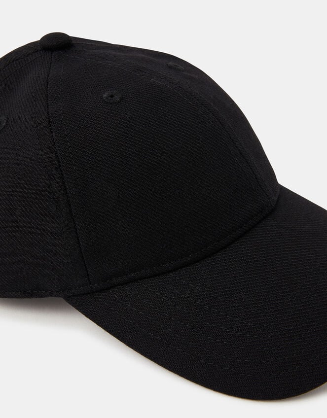 Twill Baseball Cap, Black (BLACK), large