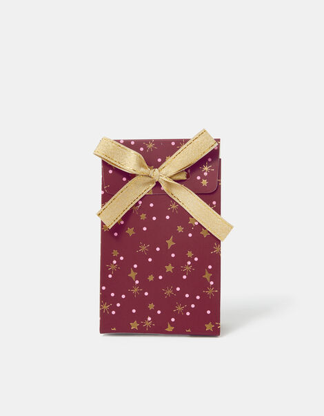 Star Print Christmas Gift Pouch Box, , large