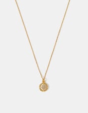 14ct Gold-Plated Star Pearl Pendant Necklace, , large