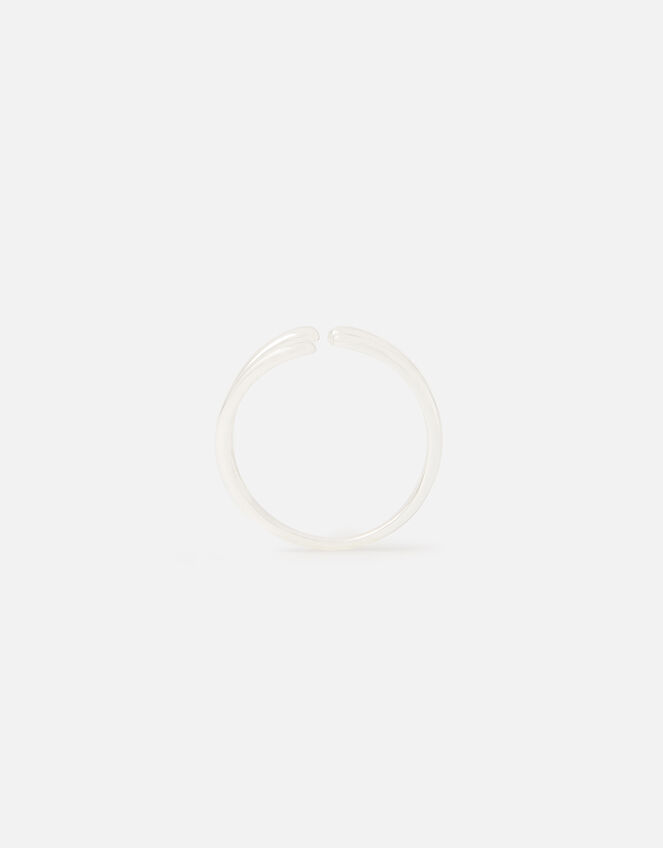 Sterling Silver Claw Ring, Silver (ST SILVER), large